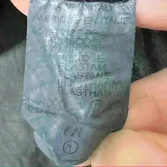 CATHERINE LILLY WHITE Long Sleeve Black Blouse Flower Bottom Sz M Made In Italy - Picture 6 of 11